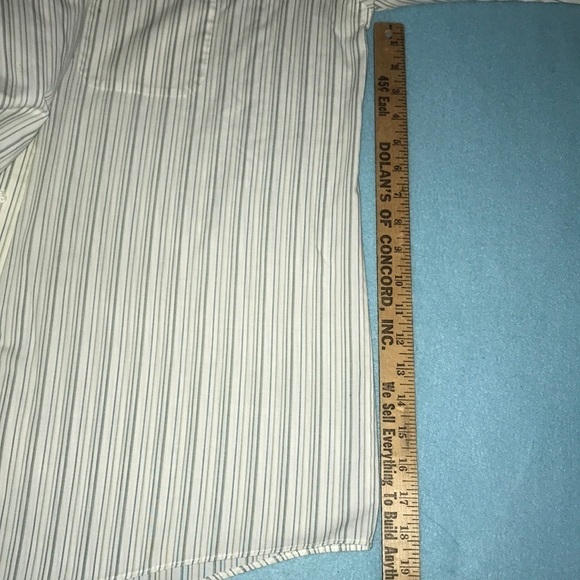 STAFFORD wrinkle free striped long sleeve collard - Picture 3 of 4